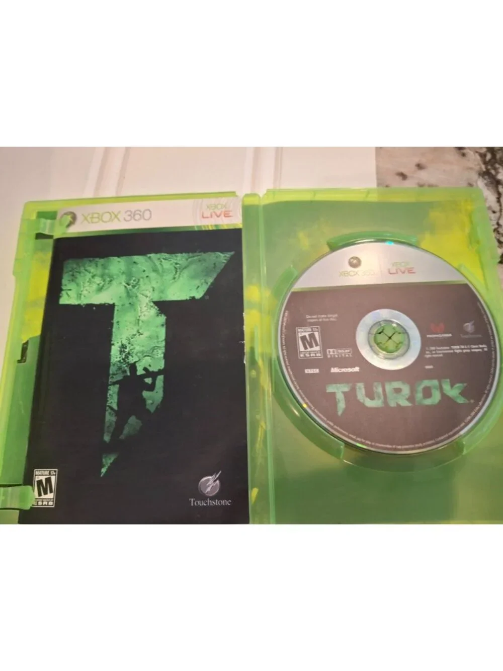 Turok Xbox 360 CIB Complete Manual 2008 Dinosaur FPS Shooter Touchstone Tested